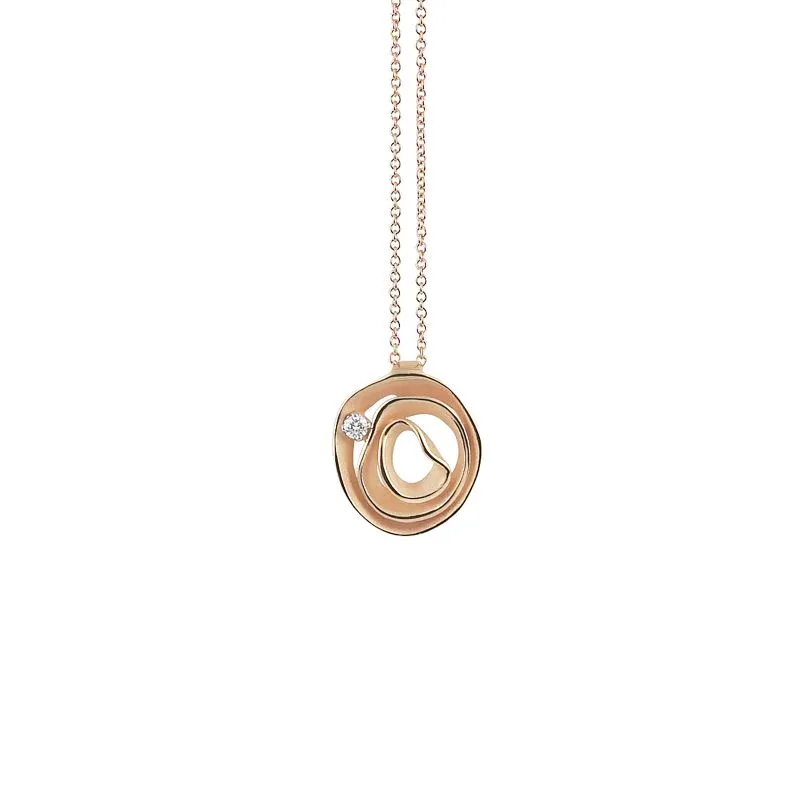 Annamaria Cammilli 18ct Orange Apricot Gold & Diamond Dune Series Necklace sold by Jura Watches