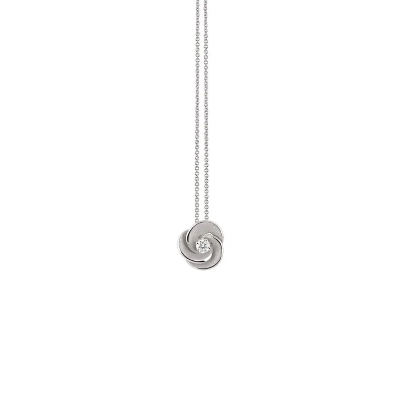 Annamaria Cammilli 18ct White Ice Gold & Diamond Desert Rose Series Necklace sold by Jura Watches