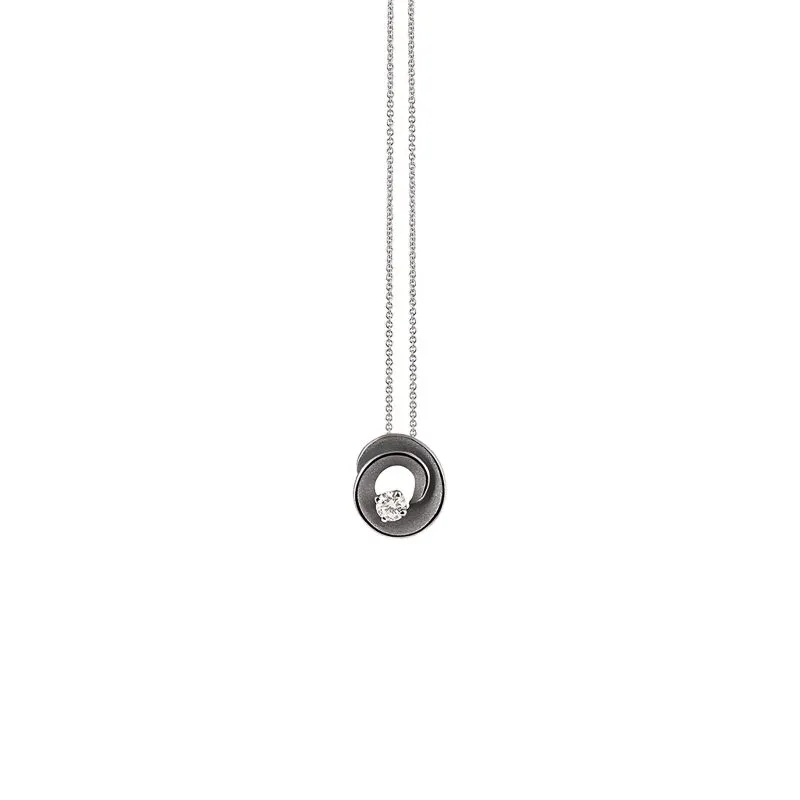 Annamaria Cammilli 18ct Black Lava Gold & Diamond Dune Assolo Series Necklace sold by Jura Watches