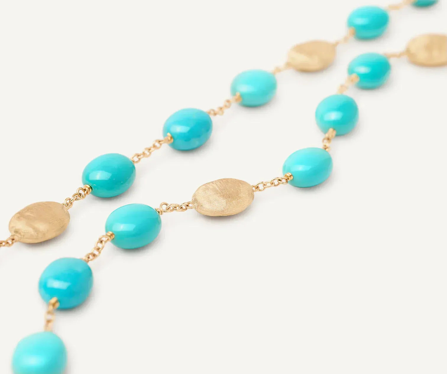 Marco Bicego Siviglia 18ct Yellow Gold Turquoise Necklace sold by Jura Watches product image thumbnail 2