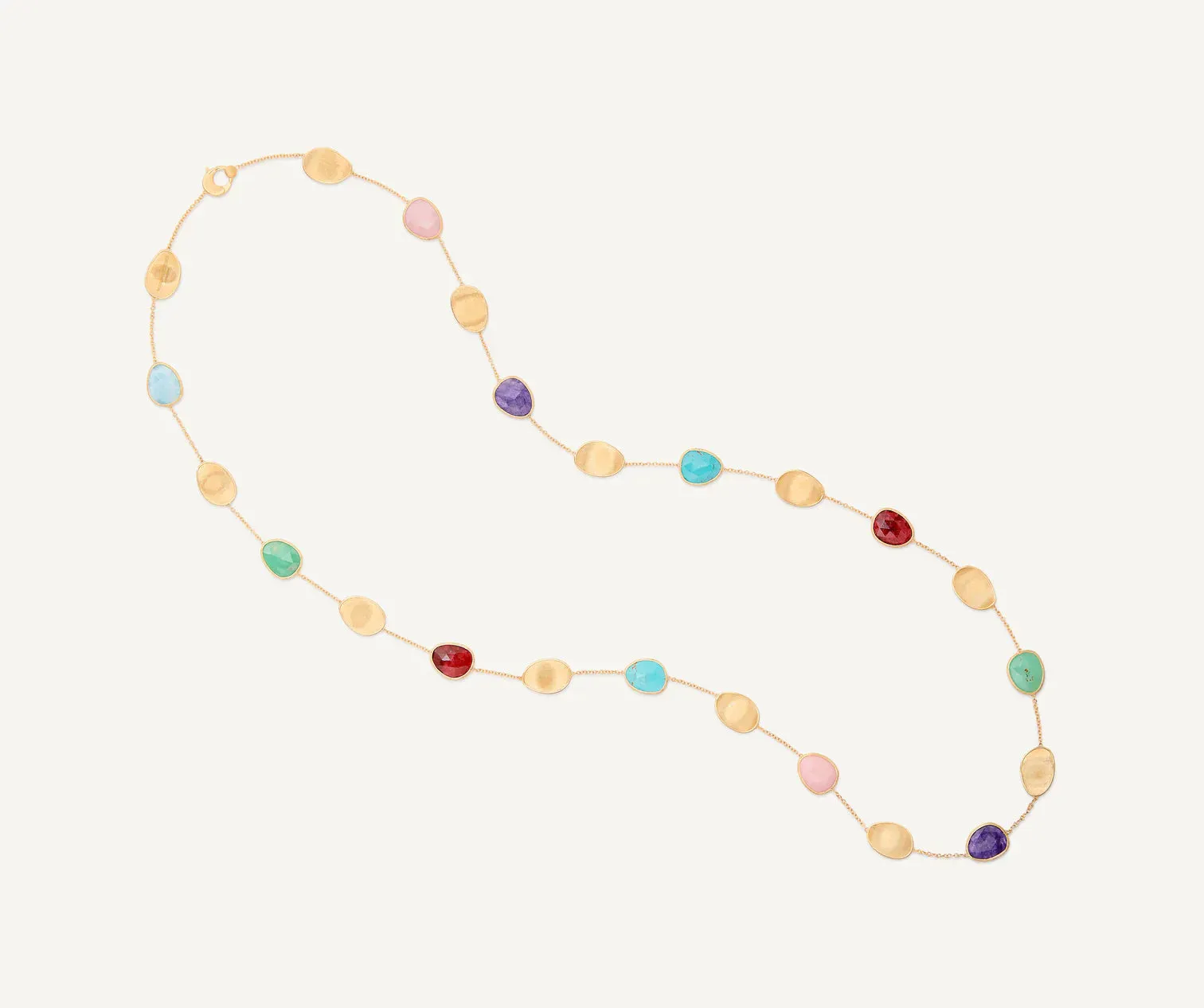 Marco Bicego Lunaria Colour 18ct Yellow Gold Mixed Gemstone Necklace sold by Jura Watches product image thumbnail 3