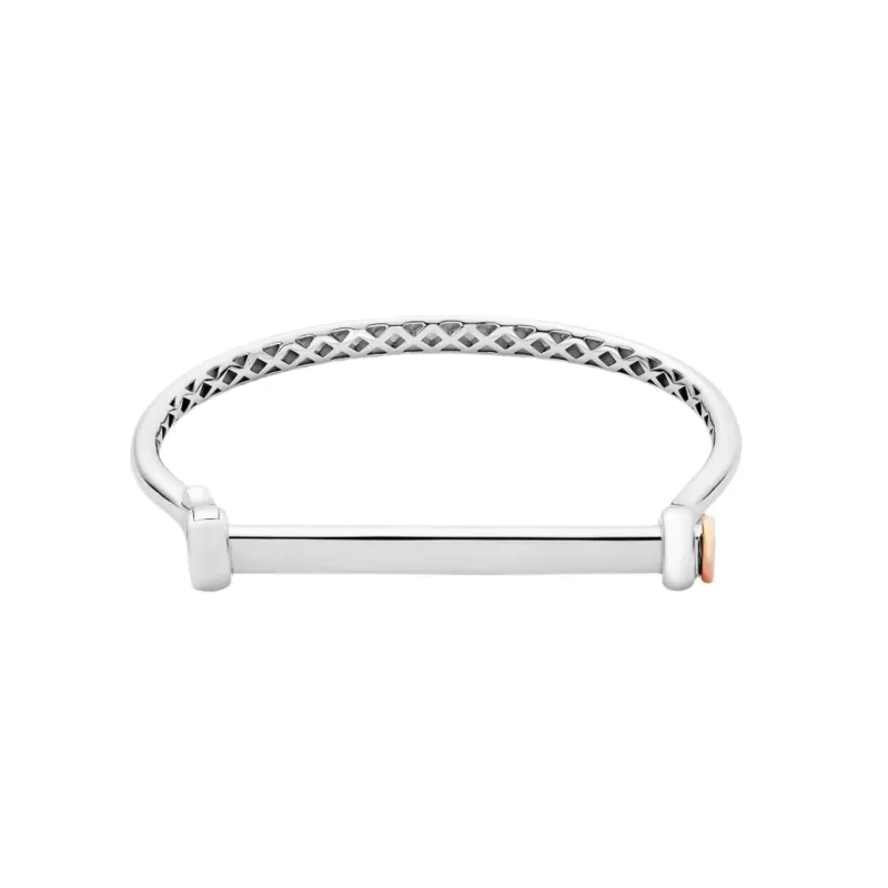 Clogau Royal Sterling Silver Stirrup Bangle made by Jura Watches