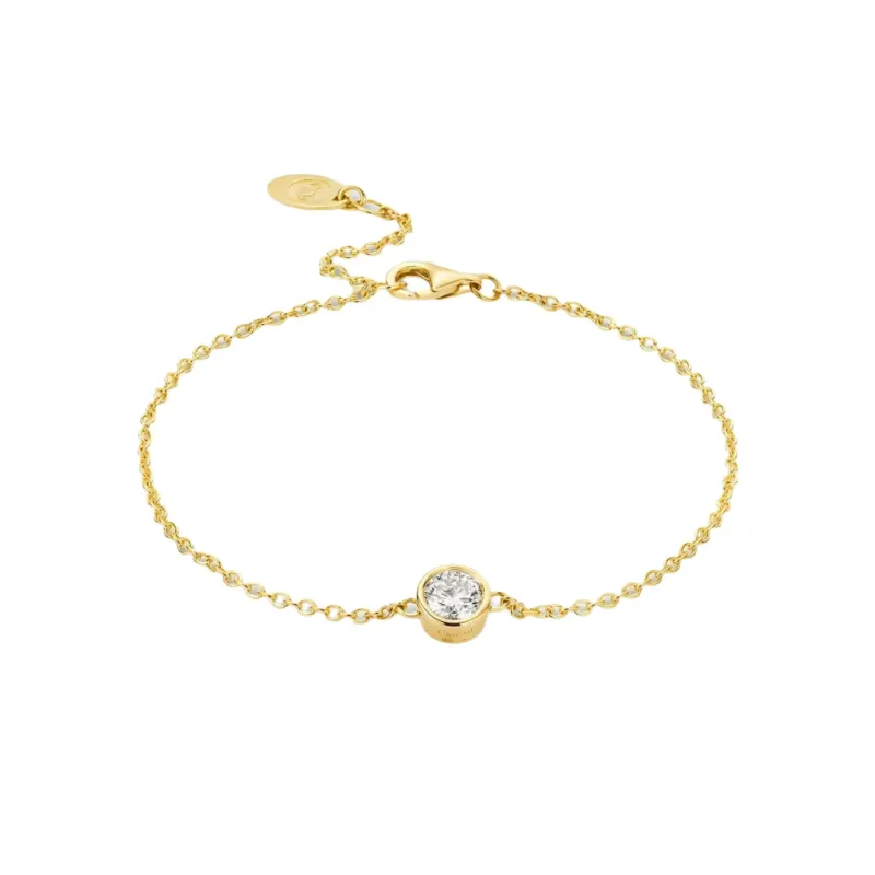 Clogau Celebration 9ct Yellow Gold 0.5ct Lab Grown Diamond Bracelet sold by Jura Watches