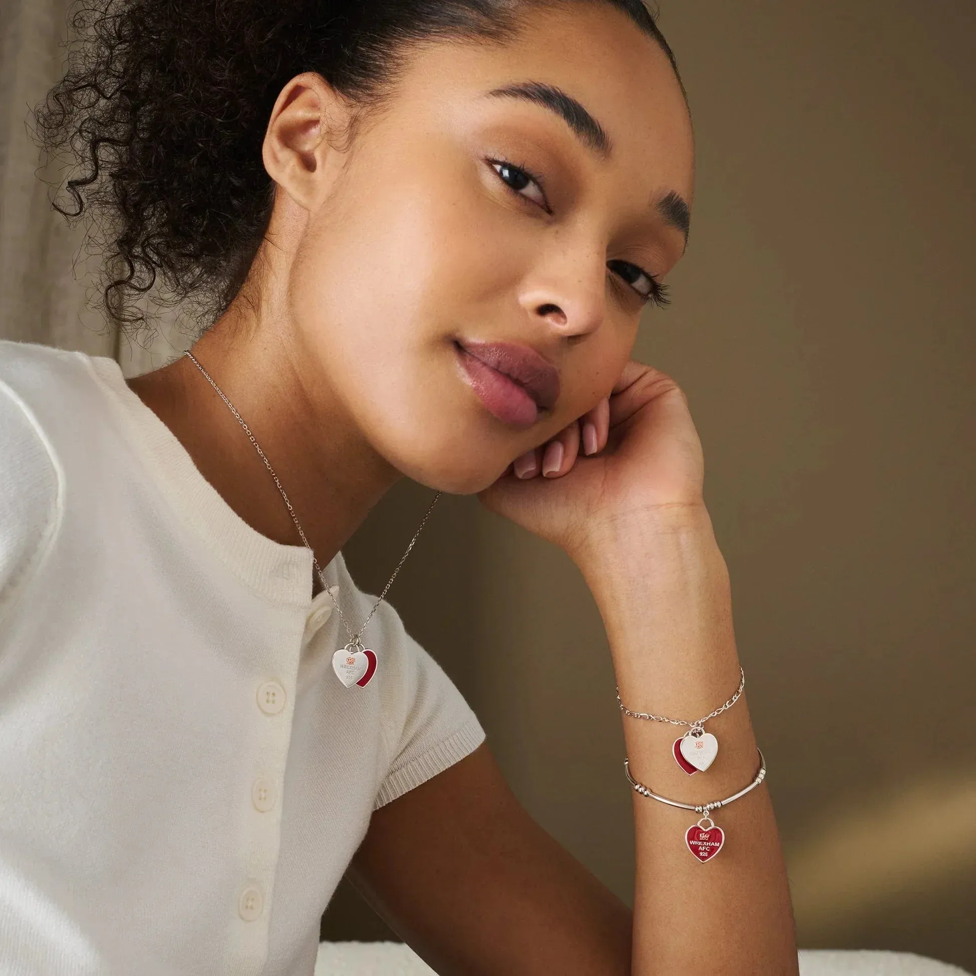 Clogau Wrexham AFC Sterling Silver Heart Affinity Bracelet sold by Jura Watches product image thumbnail 3