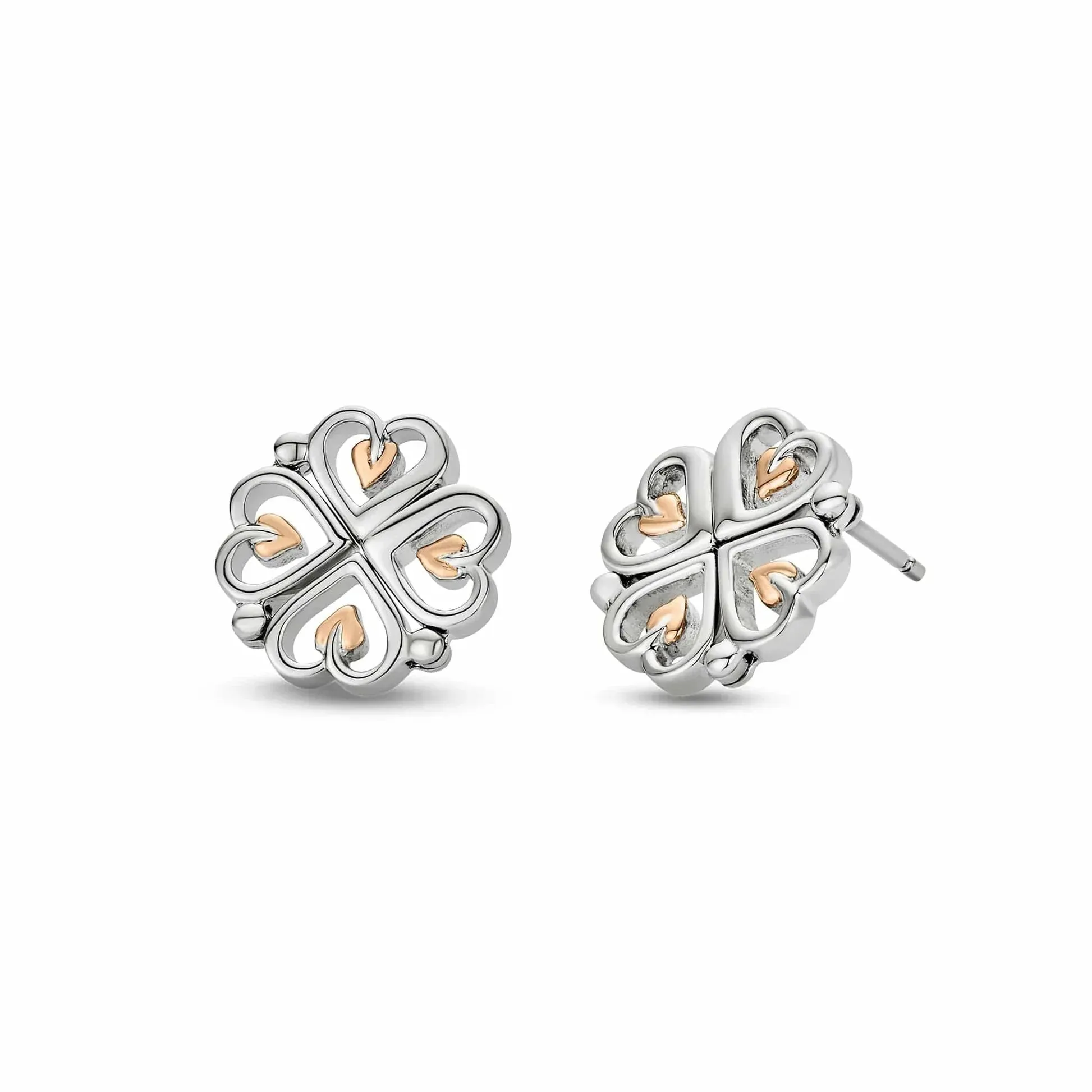 Clogau Tree of Life Sterling Silver Heart Drop-Stud Earrings sold by Jura Watches product image thumbnail 2