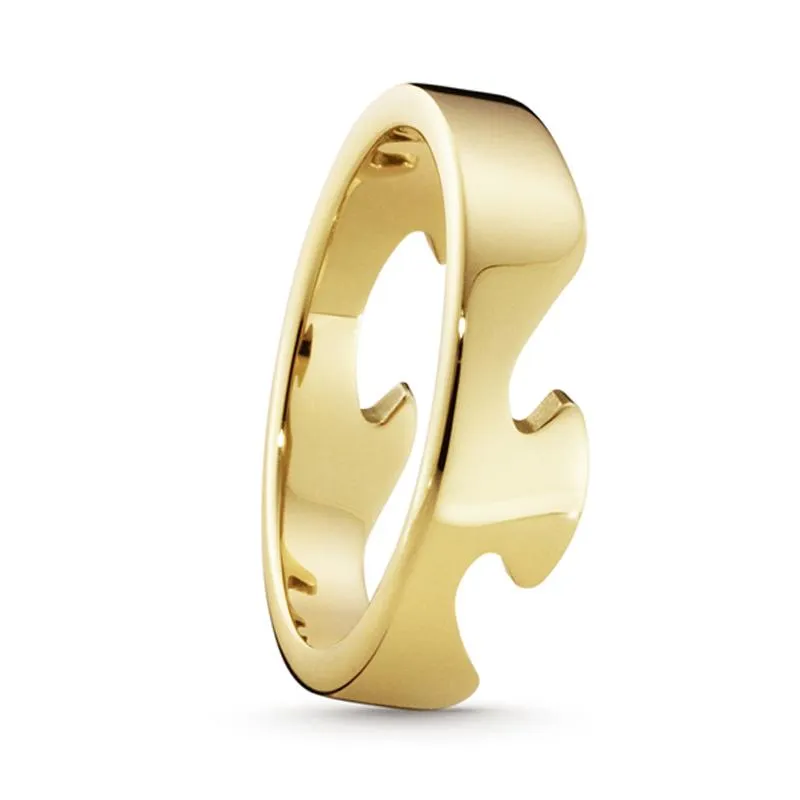 Georg Jensen Fusion 18ct Yellow Gold End Ring sold by Jura Watches