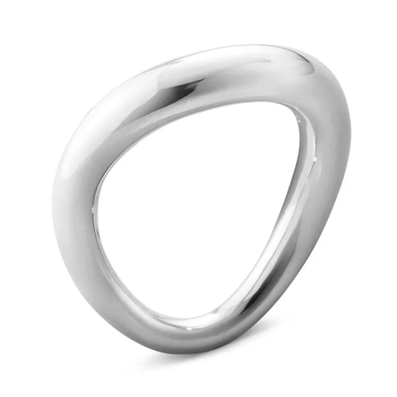 Georg Jensen Offspring Matte Sterling Silver Ring sold by Jura Watches