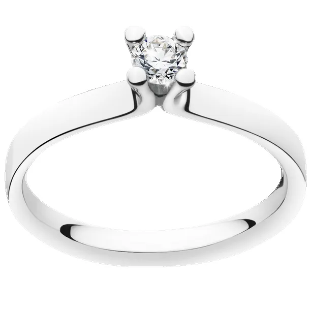Georg Jensen Magic 18ct White Gold Diamond Solitaire Ring sold by Jura Watches product image thumbnail 2