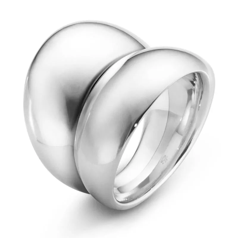 Georg Jensen Curve Sterling Silver Ring sold by Jura Watches