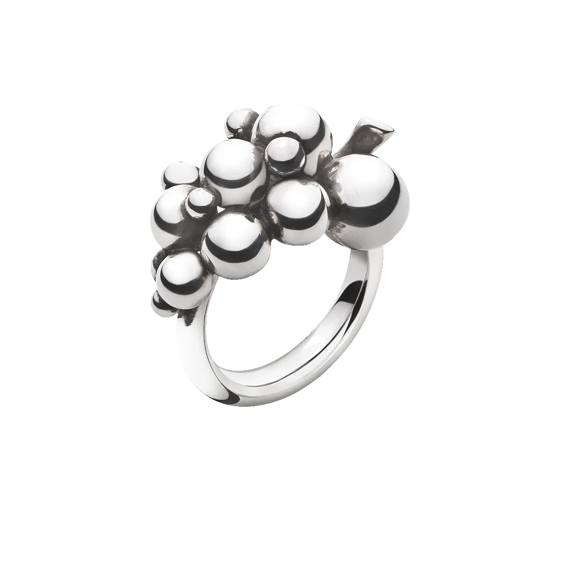 Georg Jensen Moonlight Grapes Sterling Silver Small Dress Ring sold by Jura Watches