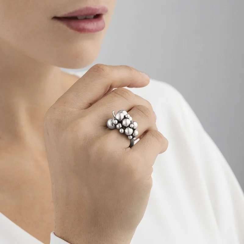 Georg Jensen Moonlight Grapes Sterling Silver Small Dress Ring sold by Jura Watches product image thumbnail 2