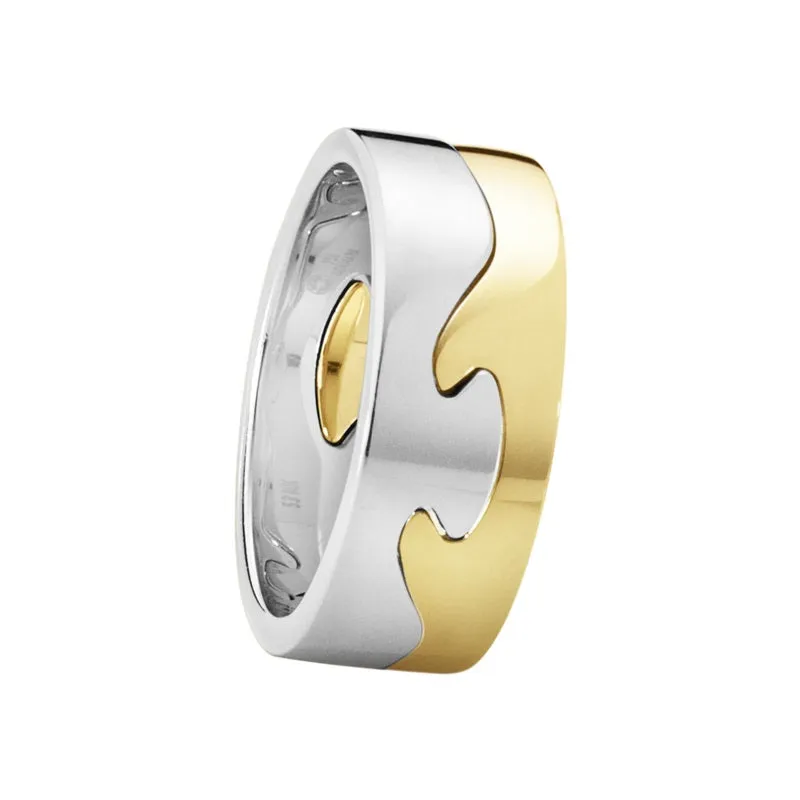 Georg Jensen Fusion 18ct Yellow and White Gold Two Piece Ring sold by Jura Watches
