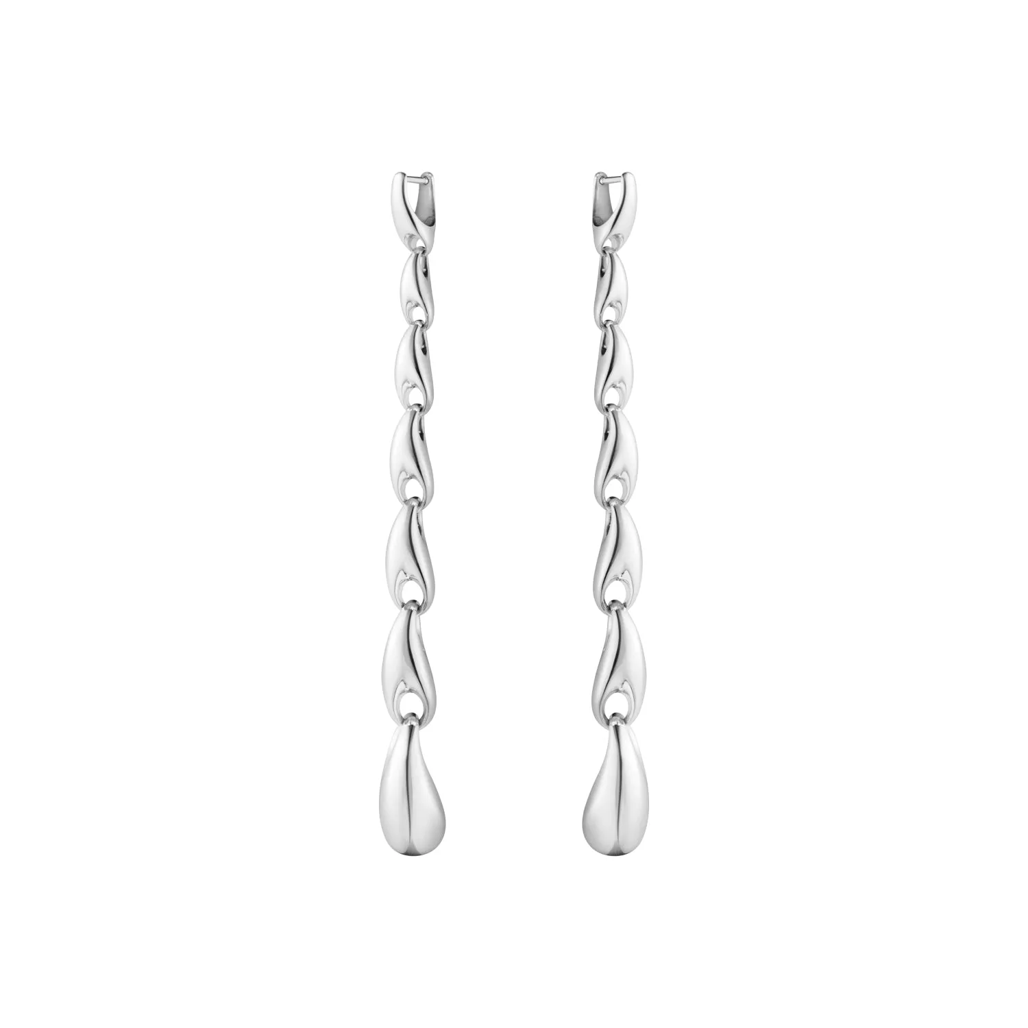 Georg Jensen Reflect Sterling Silver Extra Long Earrings sold by Jura Watches