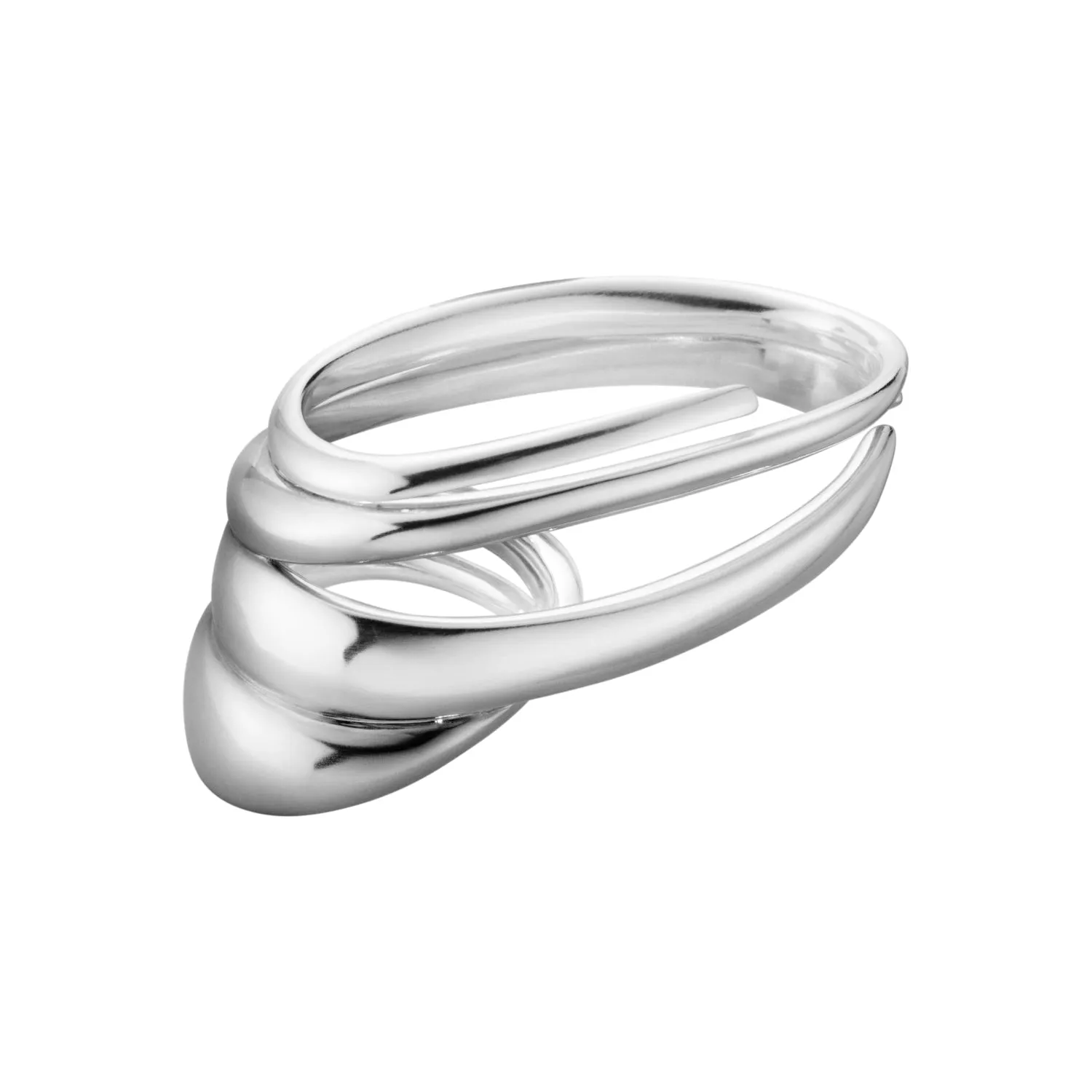 Georg Jensen Arc Sterling Silver Double Ring sold by Jura Watches