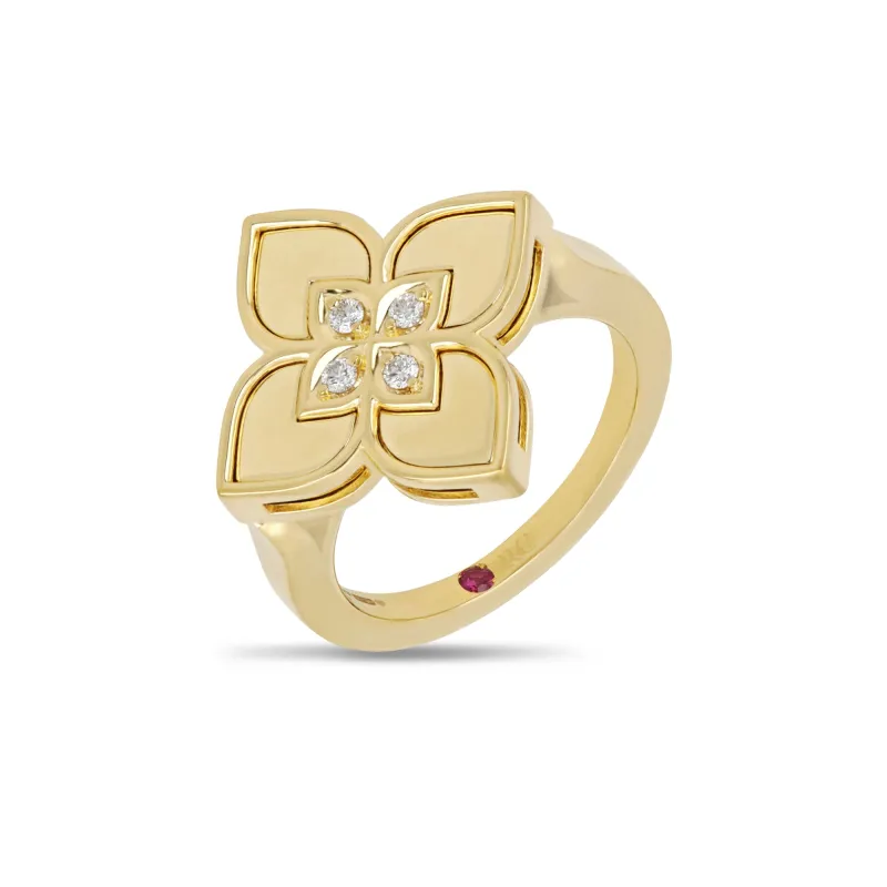 Roberto Coin Venetian Princess 18ct Yellow Gold Diamond Ring sold by Jura Watches