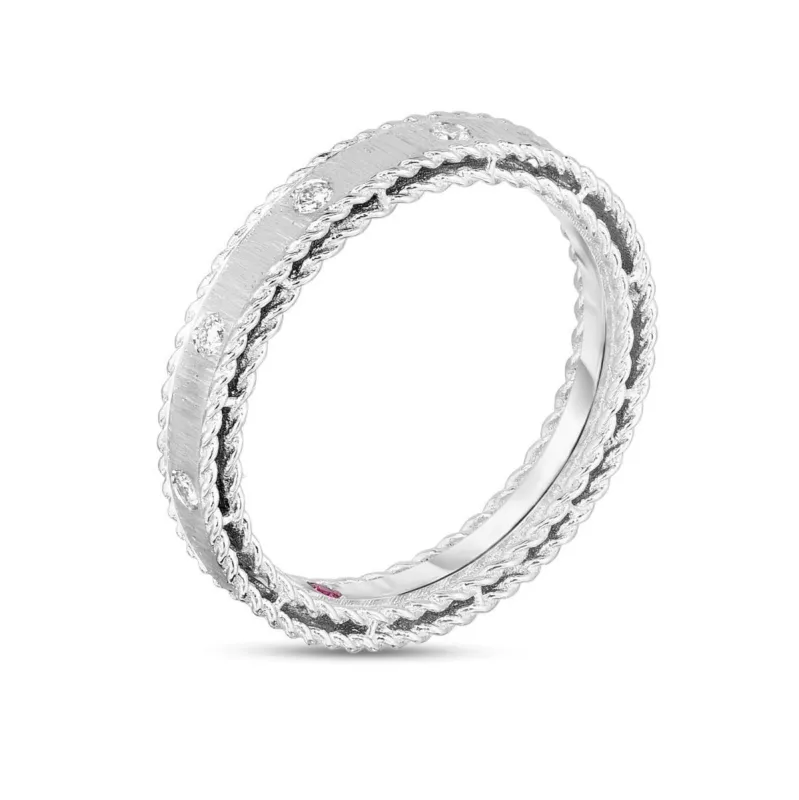 Roberto Coin Princess 18ct White Gold Diamond Ring sold by Jura Watches