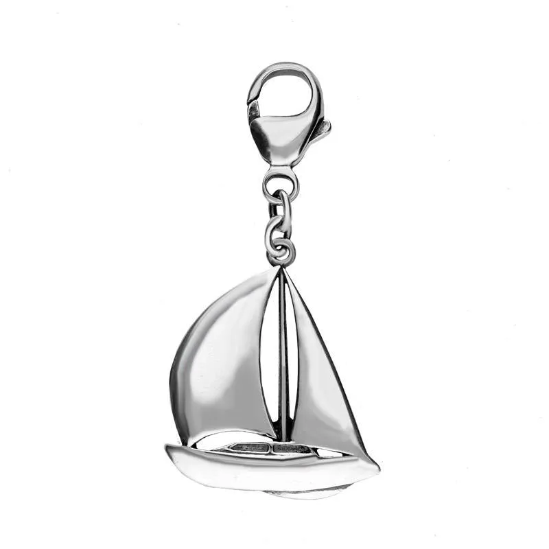 Sterling Silver Regatta Sail Boat Clip Charm sold by Jura Watches