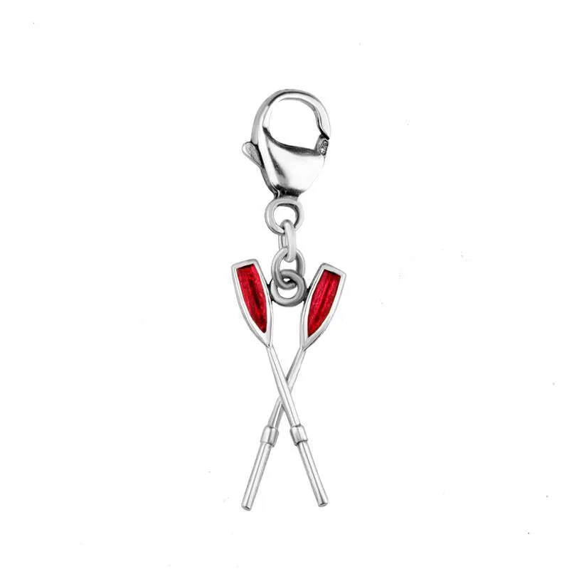 Sterling Silver Regatta Red Oar Clip Charm sold by Jura Watches
