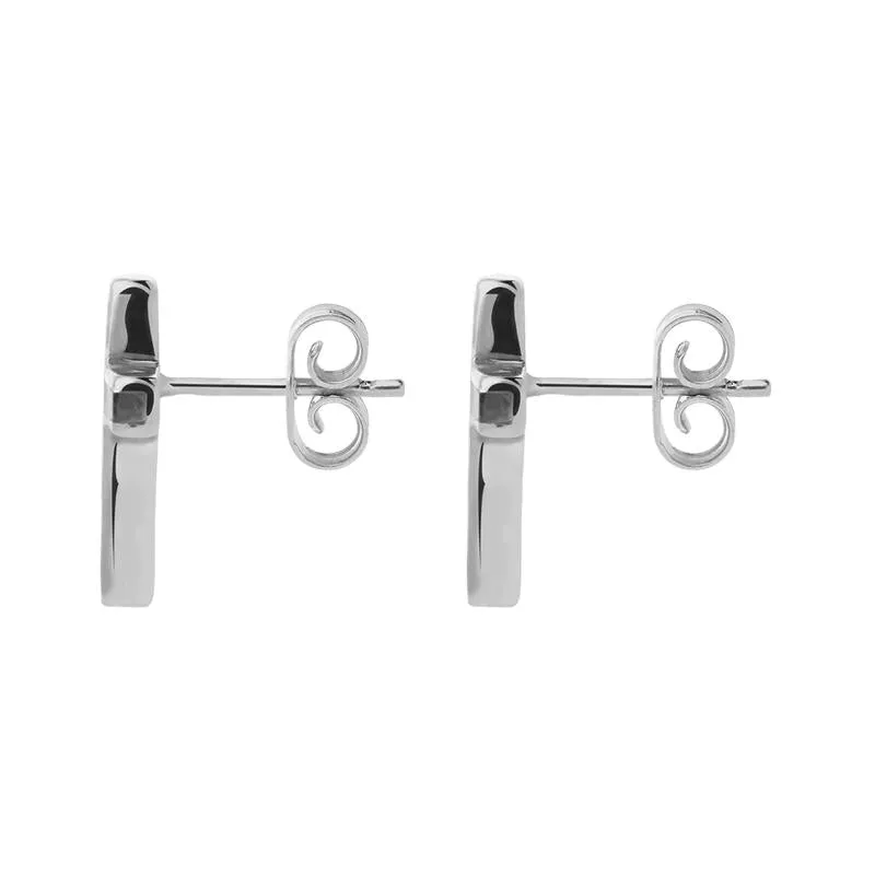 Sterling Silver Blue John Small Cross Stud Earrings sold by Jura Watches product image thumbnail 2
