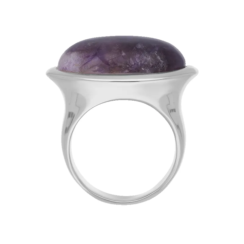 Sterling Silver Blue John Wide Oval Flow Ring D sold by Jura Watches product image thumbnail 3