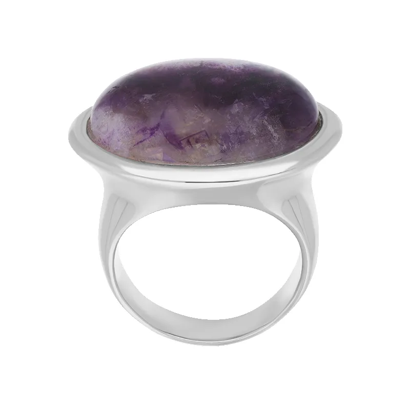 Sterling Silver Blue John Wide Oval Flow Ring D sold by Jura Watches product image thumbnail 2