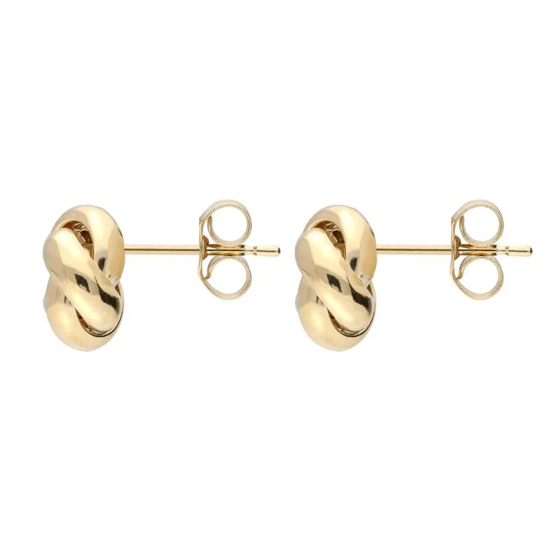 9ct Yellow Gold 9mm 4 Strand Knot Stud Earrings sold by Jura Watches product image thumbnail 2