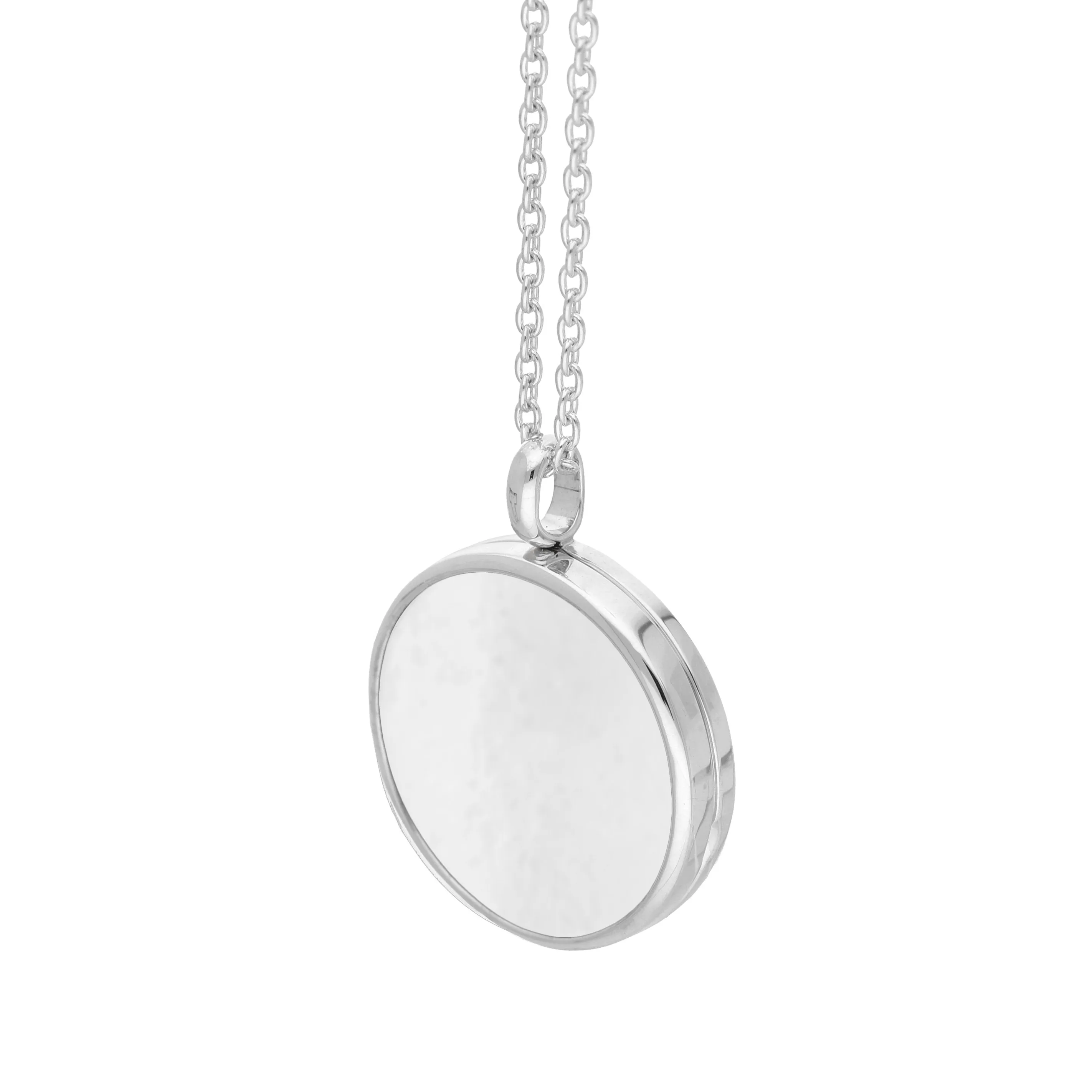Sterling Silver Bauxite Medium Round Locket sold by Jura Watches product image thumbnail 2