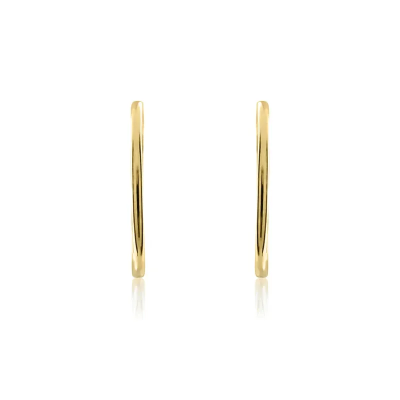 9ct Yellow Gold 23mm Sleeper Hoop Earrings sold by Jura Watches