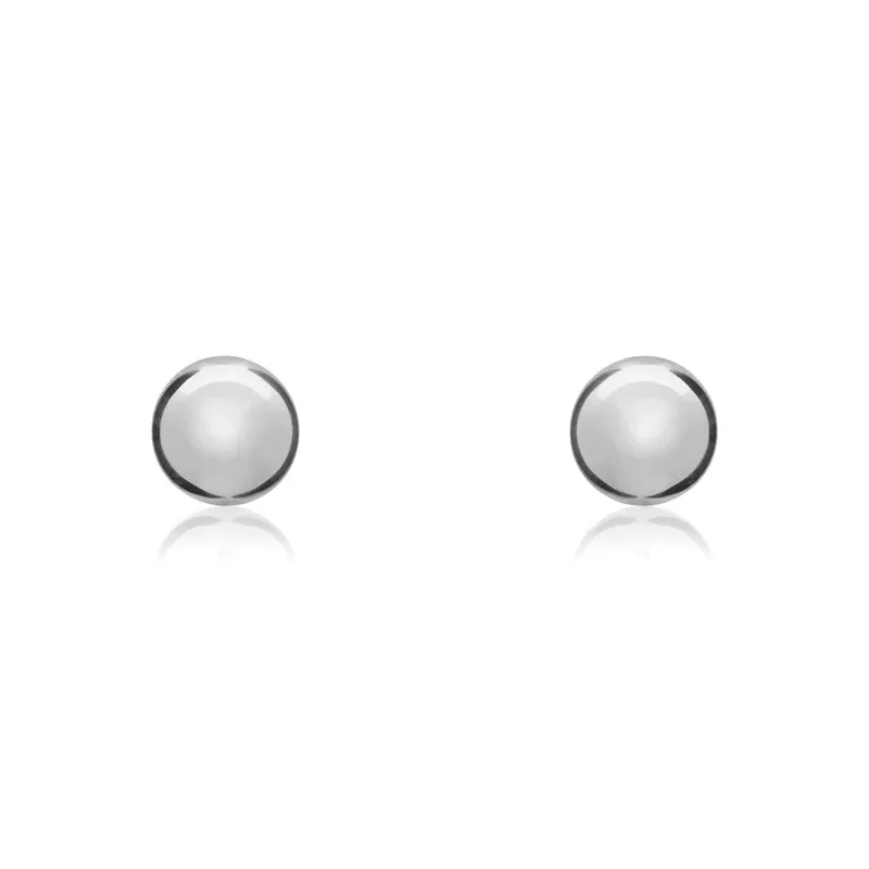 9ct White Gold 3mm Ball Stud Earrings sold by Jura Watches