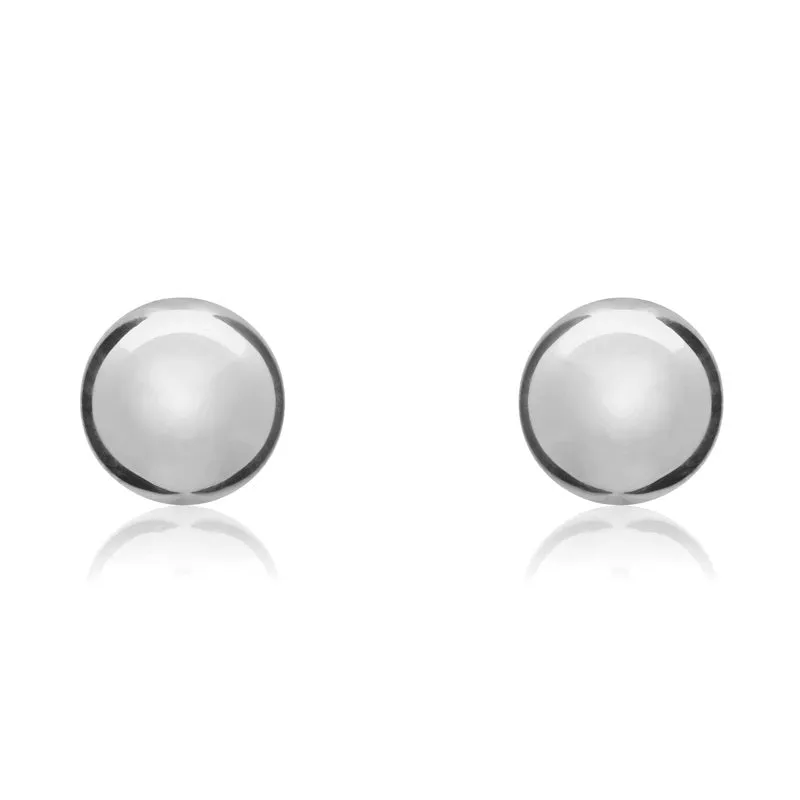 9ct White Gold 9mm Ball Stud Earrings sold by Jura Watches