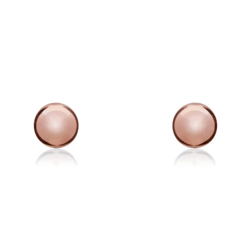 9ct Rose Gold 7mm Ball Stud Earrings sold by Jura Watches