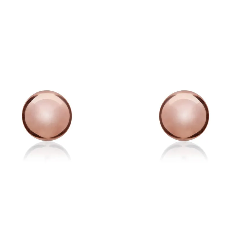 9ct Rose Gold 8mm Ball Stud Earrings sold by Jura Watches