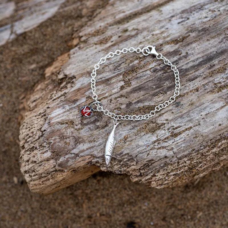 Sterling Silver Emma Stothard Silver Darling Amber Float Charm Bracelet sold by Jura Watches product image thumbnail 2