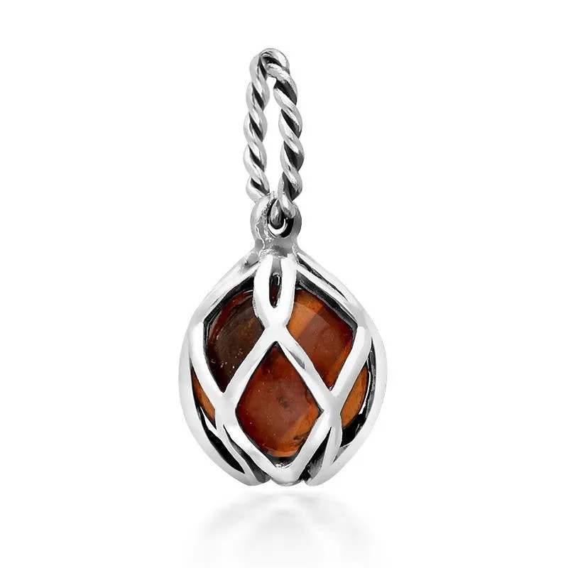 Sterling Silver Amber Emma Stothard Silver Darling 8mm Float Charm sold by Jura Watches