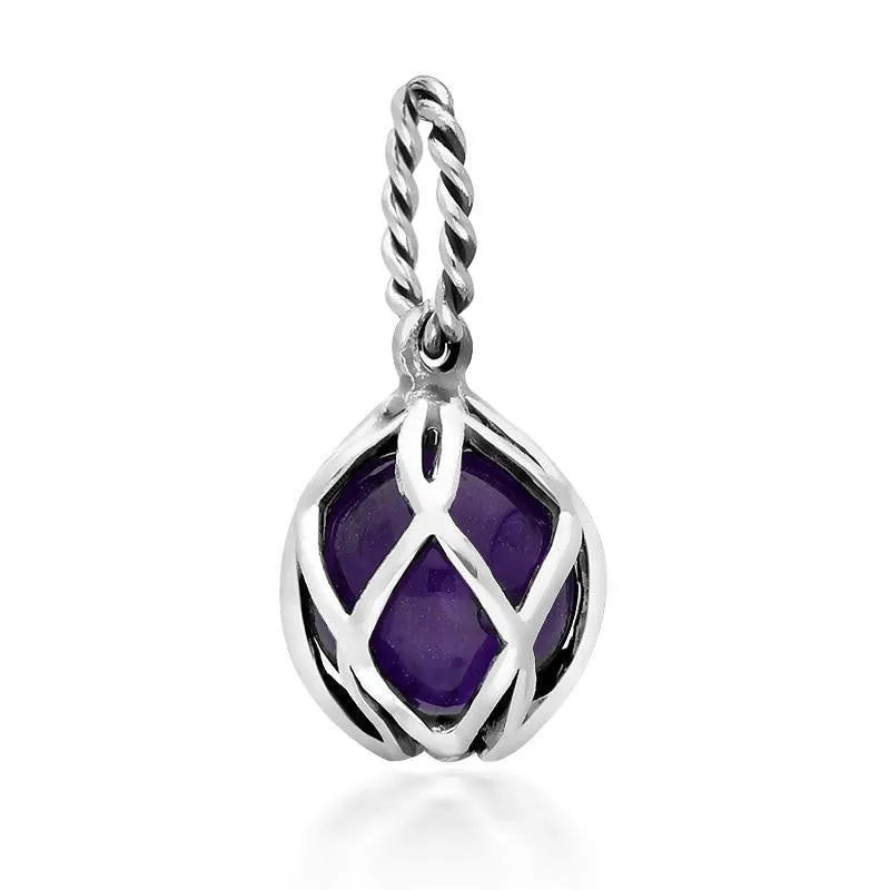 Sterling Silver Amethyst Emma Stothard Silver Darling 8mm Float Charm sold by Jura Watches
