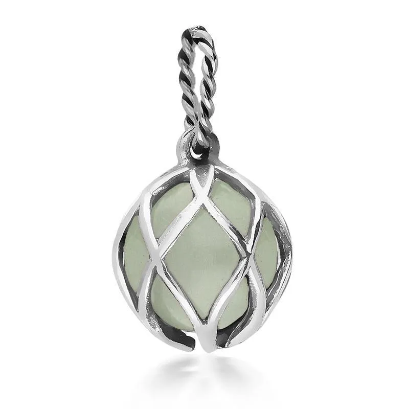 Sterling Silver Green Quartz Emma Stothard Silver Darling 10mm Float Charm sold by Jura Watches