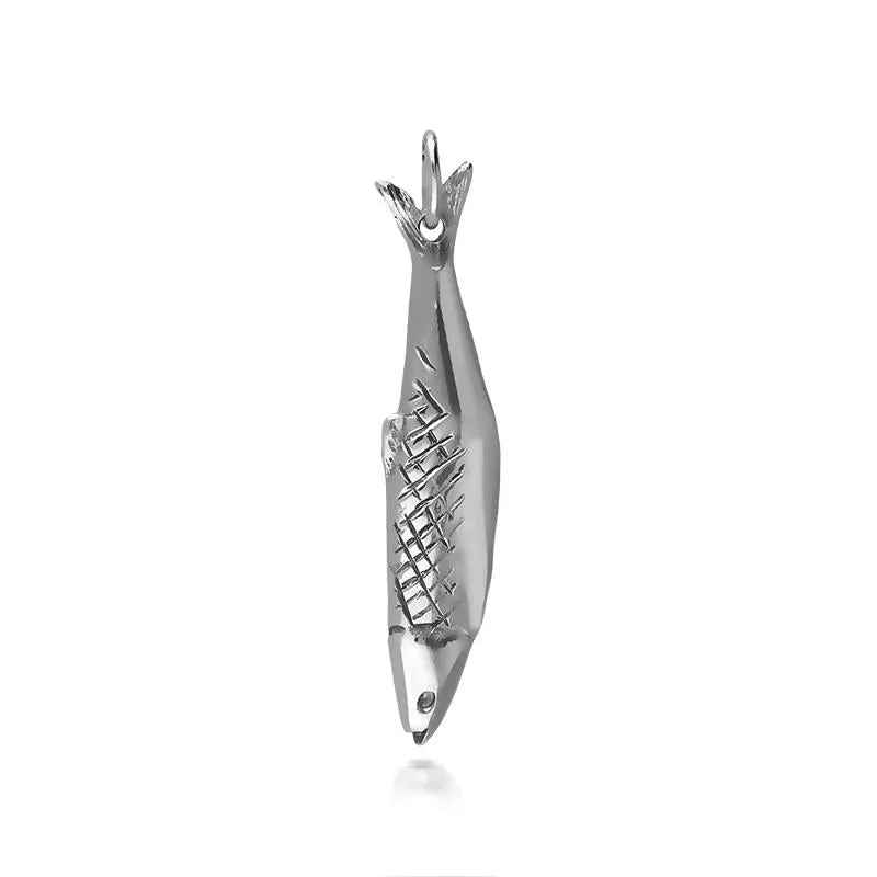 Sterling Silver Emma Stothard Silver Darling Petite Fish Charm sold by Jura Watches