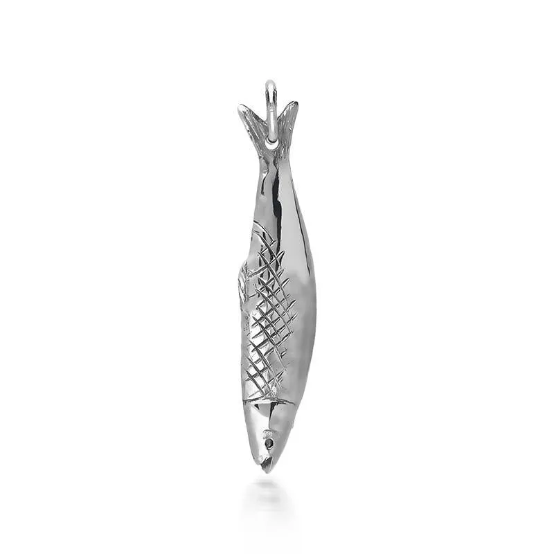 Sterling Silver Emma Stothard Silver Darling Small Fish Charm sold by Jura Watches