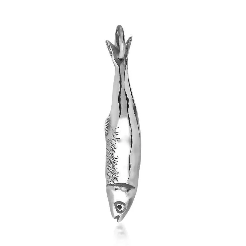 Sterling Silver Emma Stothard Silver Darling Medium Fish Charm sold by Jura Watches