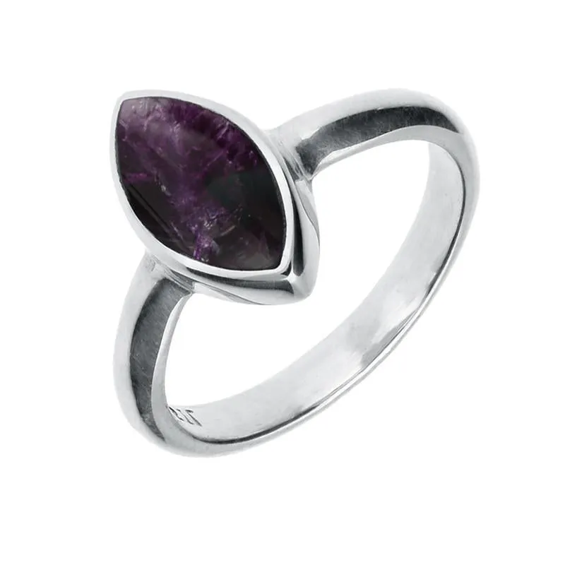 Sterling Silver Blue John Marquise Four Piece Set sold by Jura Watches product image thumbnail 5