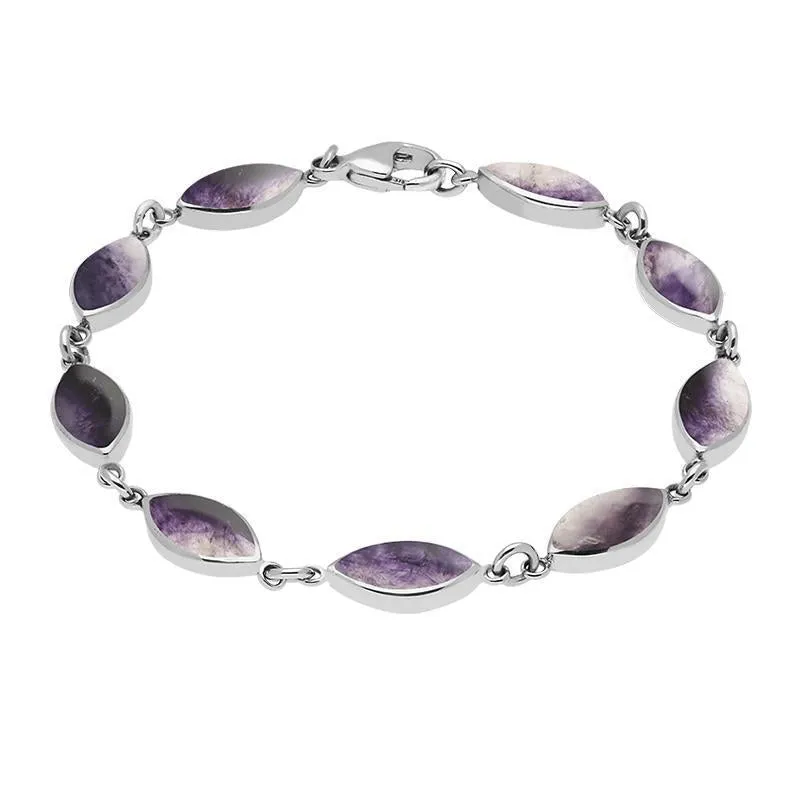 Sterling Silver Blue John Marquise Four Piece Set sold by Jura Watches product image thumbnail 2