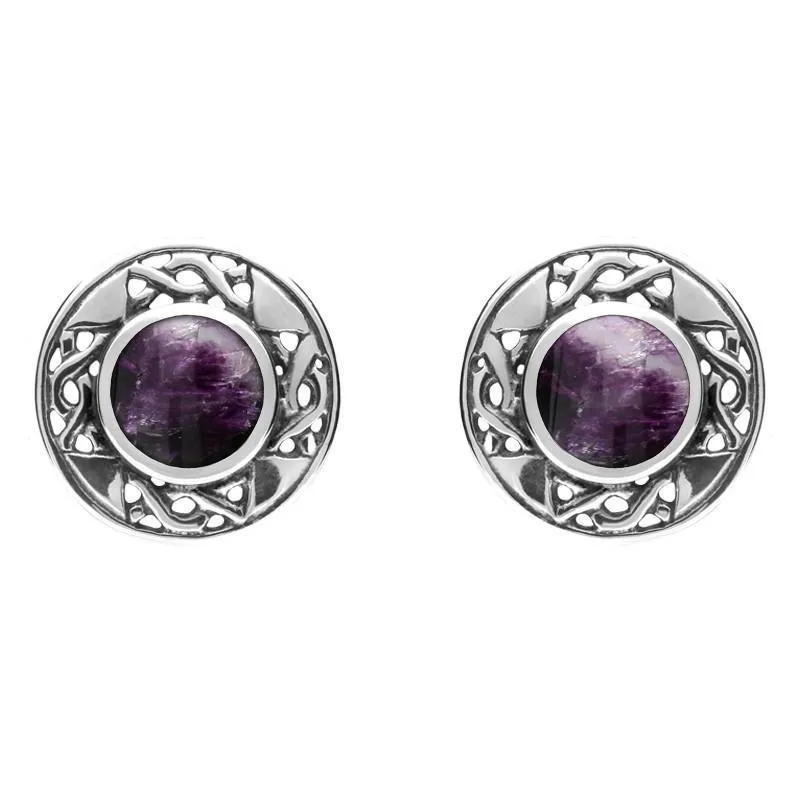 Sterling Silver Blue John Celtic Oval Four Piece Set sold by Jura Watches product image thumbnail 3