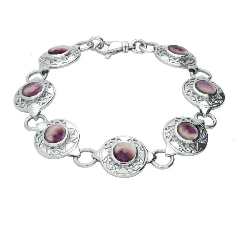 Sterling Silver Blue John Celtic Oval Four Piece Set sold by Jura Watches product image thumbnail 2