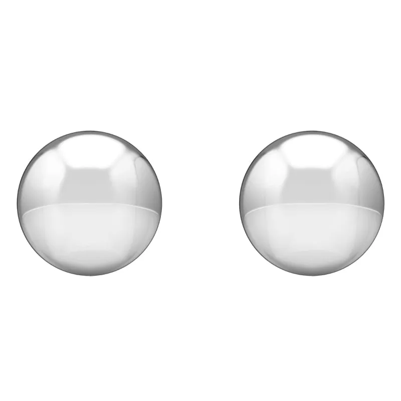 Sterling Silver 11mm Button Stud Earrings sold by Jura Watches