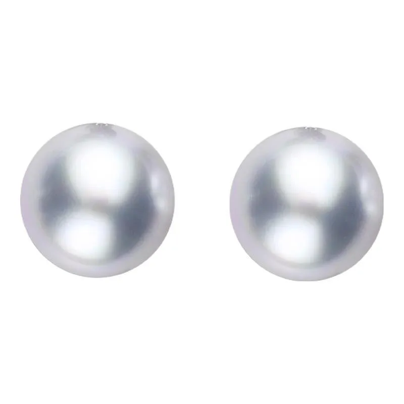 Sterling Silver 8mm Grey Freshwater Pearl Stud Earrings sold by Jura Watches