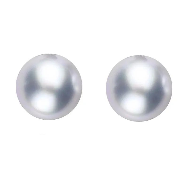 Sterling Silver 6mm Grey Freshwater Pearl Stud Earrings sold by Jura Watches
