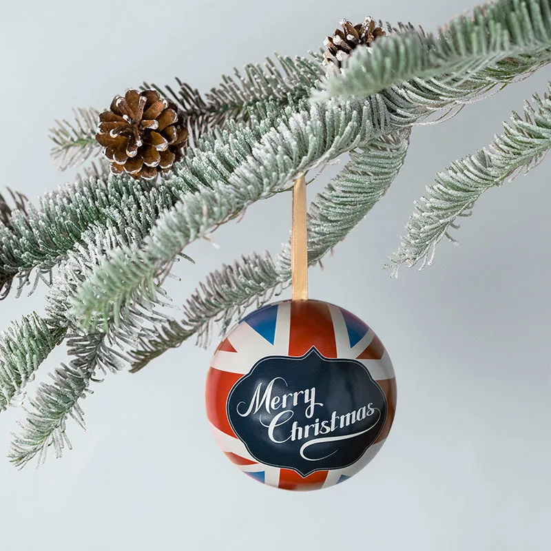 Christmas Wishes Union Jack Gift Presentation Bauble sold by Jura Watches