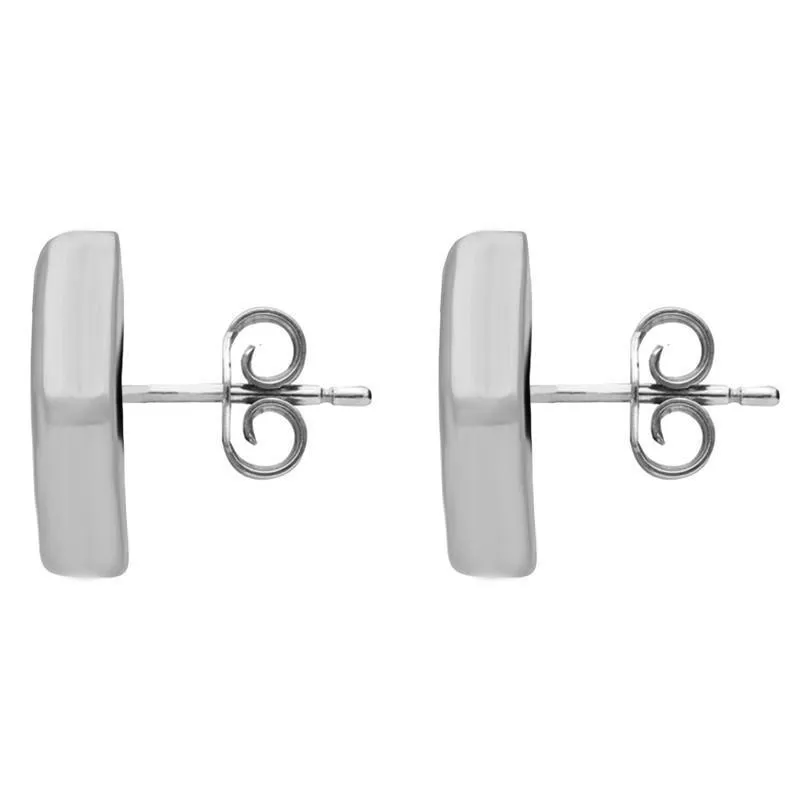 Sterling Silver Whitby Jet Freeform Pentagon Stud Earrings D sold by Jura Watches product image thumbnail 2