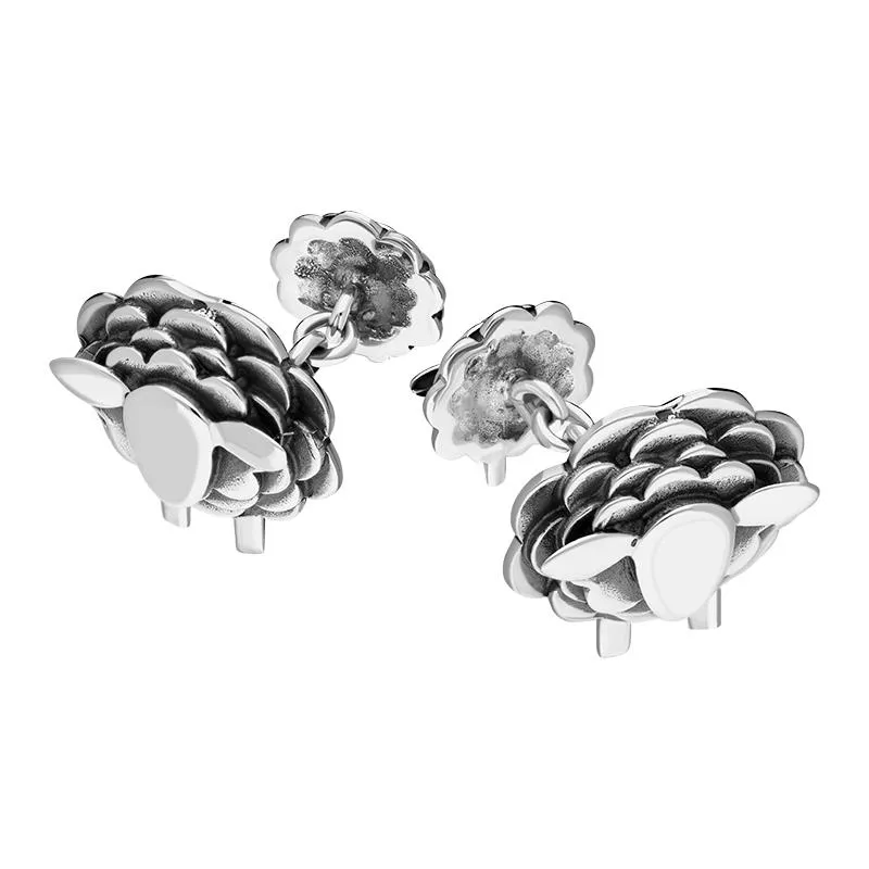 Sterling Silver Sheep Chain Link Cufflinks sold by Jura Watches