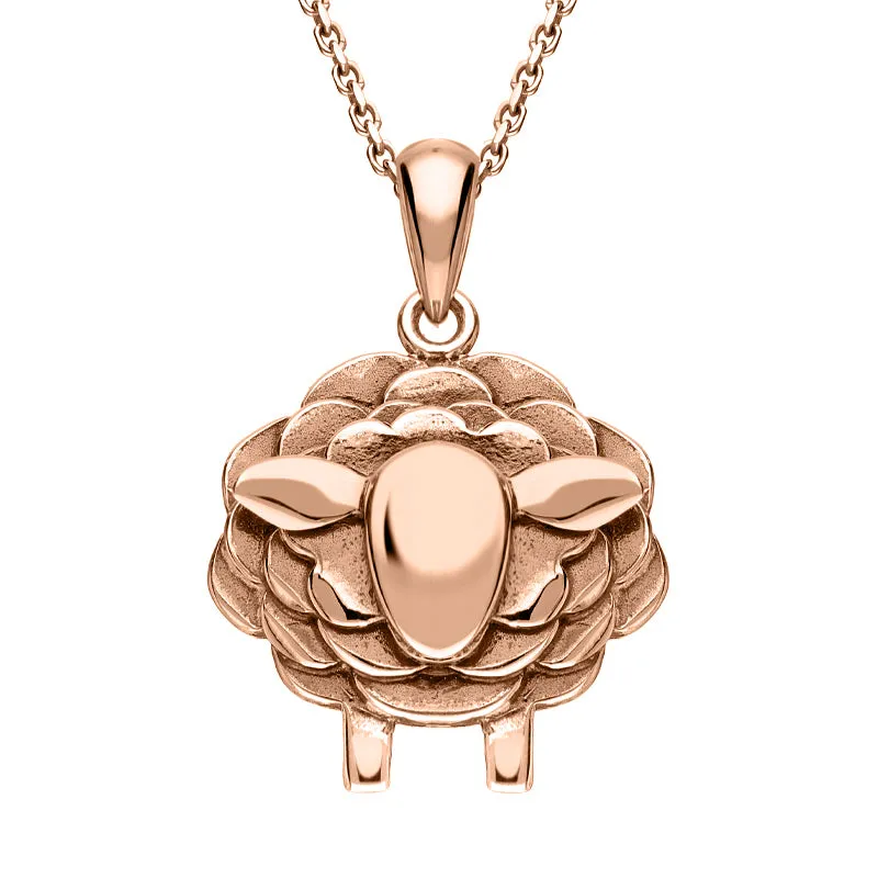 9ct Rose Gold Sheep Necklace sold by Jura Watches
